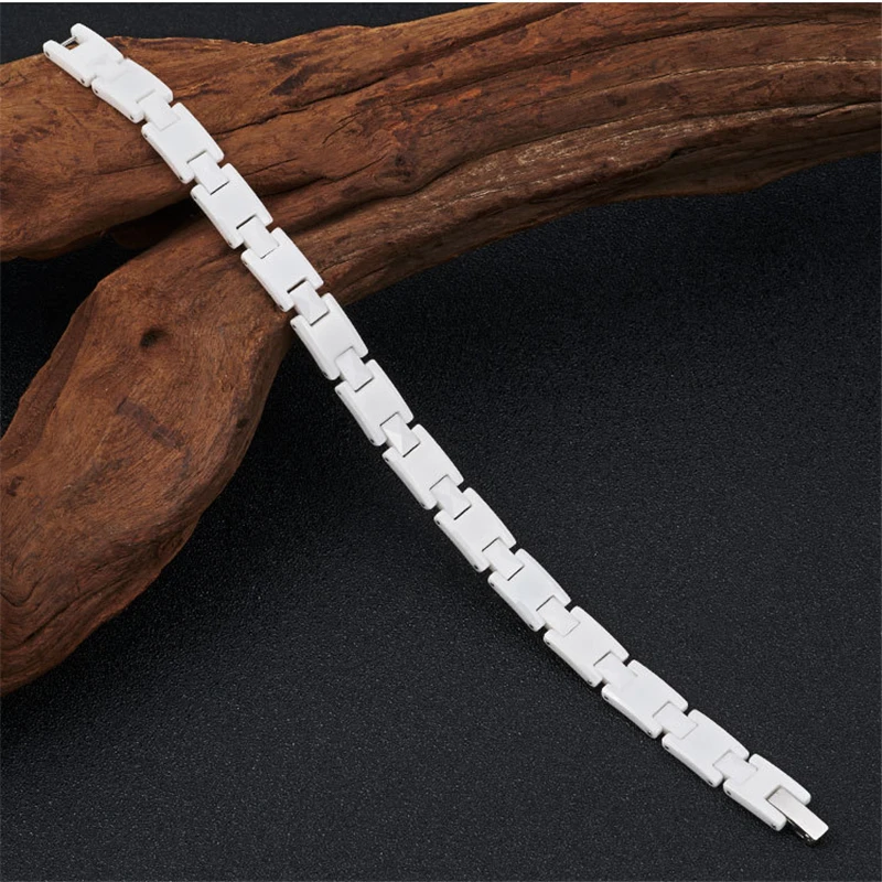 European Style White Color Ceramic Chain Bracelets For Women Fashion Jewelry 2020 New Arrival Stainless Steel Folding Buckle
European Style White Color Ceramic Chain Bracelets For Women Fashion Jewelry 2020 New Arrival Stainless Steel Folding Buckle