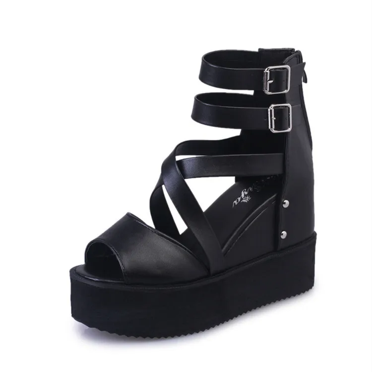 Increasing Height Roman Sandals High Heels Clogs Wedge Female Shoe Open Toe Muffins shoe Large Size 2021 Women's Gladiator High-
Increasing Height Roman Sandals High Heels Clogs Wedge Female Shoe Open Toe Muffins shoe Large Size 2021 Women's Gladiator High-