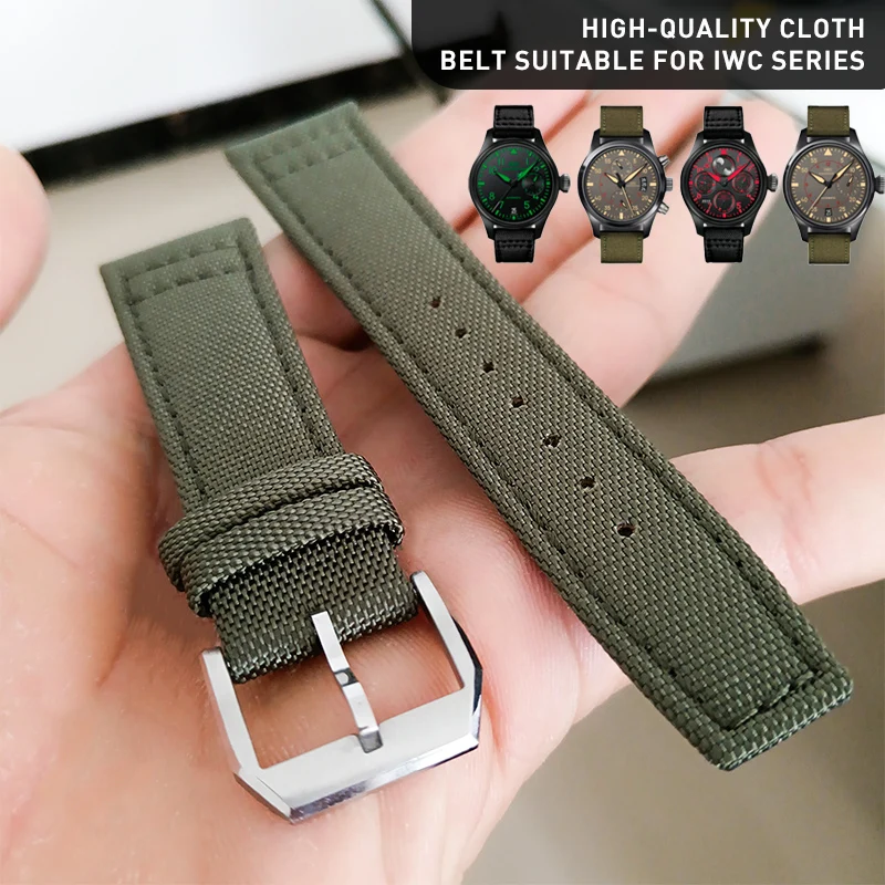 Nylon Watchbands Fit For IWC PILOT'S PORTUGIESER Watch Accessories Men Leather Watch Bracelet Watch Band Watch Strap Watch Belt
Nylon Watchbands Fit For IWC PILOT'S PORTUGIESER Watch Accessories Men Leather Watch Bracelet Watch Band Watch Strap Watch Belt