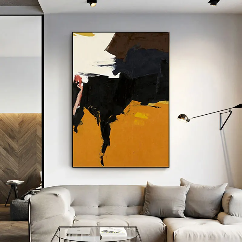 Modern Minimalist Orange And Black Hand Painted Oil Painting On Canvas Frameless Abstract Room Wall Decoration
Modern Minimalist Orange And Black Hand Painted Oil Painting On Canvas Frameless Abstract Room Wall Decoration
