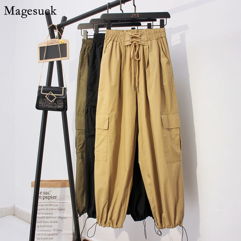 2020 Autumn High Waist Harem Pants Women Casual All-match Streetwear Women Cargo Pants Beam Elastic Strap Trousers Overall 10661
2020 Autumn High Waist Harem Pants Women Casual All-match Streetwear Women Cargo Pants Beam Elastic Strap Trousers Overall 10661