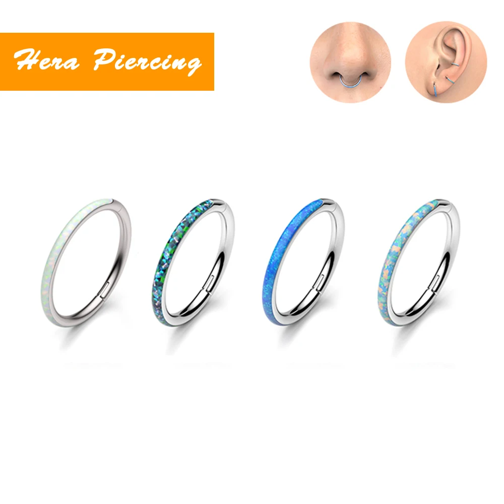 16G Opal Nose Ring G23 Titanium Open Small Earrings Nose Piercing Diaphragm Nose Hoop Beautiful Lady Body Piercing Jewelry
16G Opal Nose Ring G23 Titanium Open Small Earrings Nose Piercing Diaphragm Nose Hoop Beautiful Lady Body Piercing Jewelry