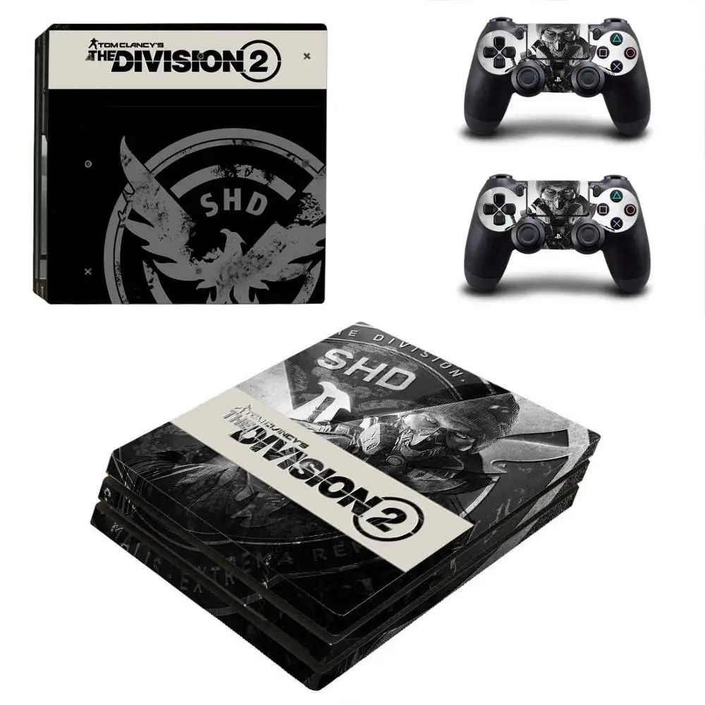 Наклейка Tom Clancy's The Division 2 PS4 Pro s PS 4 виниловое покрытие наклеивающиеся Переводные