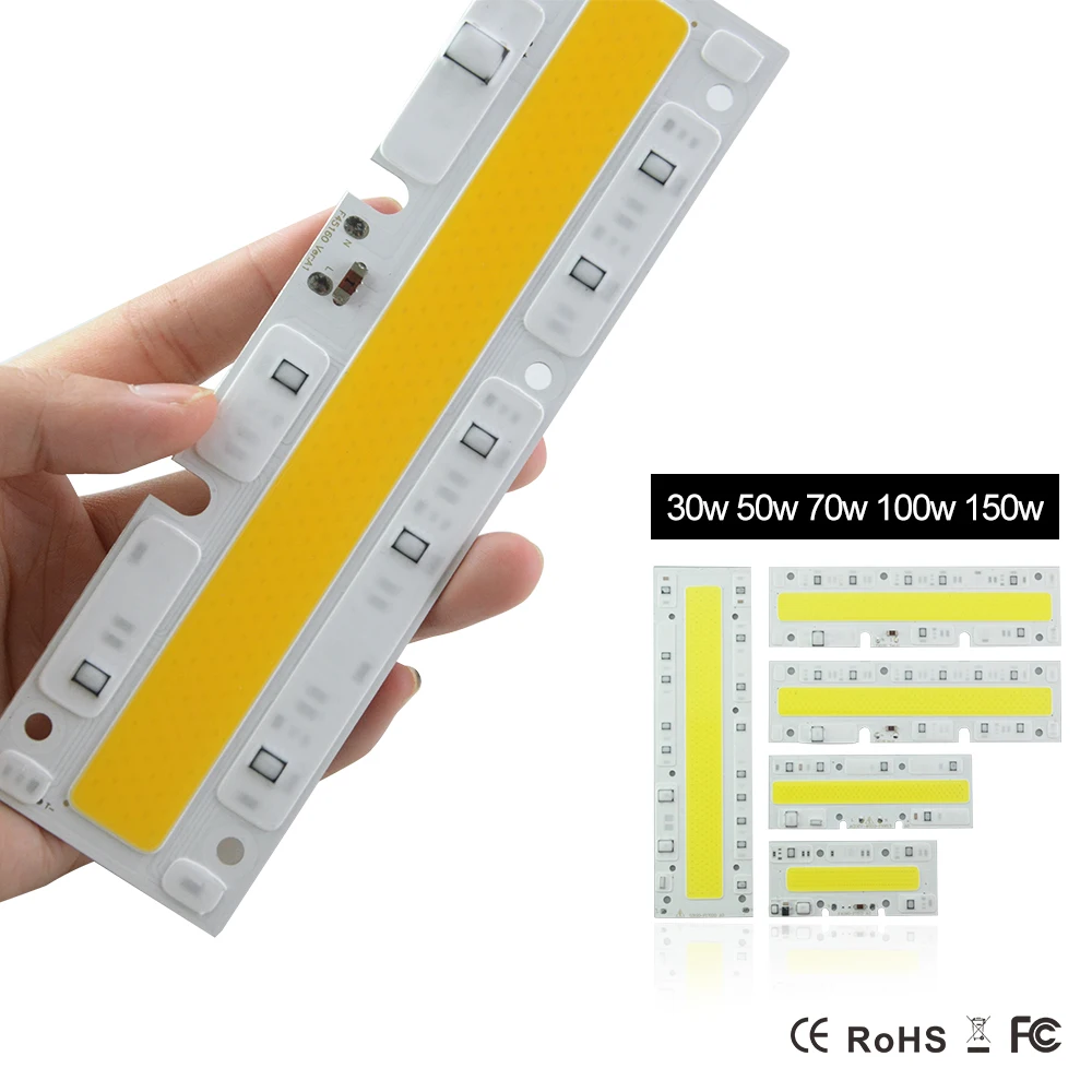 High Power LED COB Chip Beads 150W 100W 70W 5W 30W 220V 110V Smart IC No Need Driver for DIY Floodlight Spotlight | Лампы и освещение