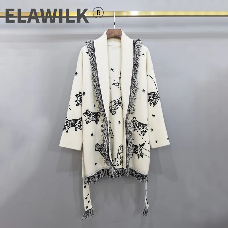 Autumn Winter Fashion women's cashmere tassels belt cardigans High quality embroidery knitted Coat B564
Autumn Winter Fashion women's cashmere tassels belt cardigans High quality embroidery knitted Coat B564