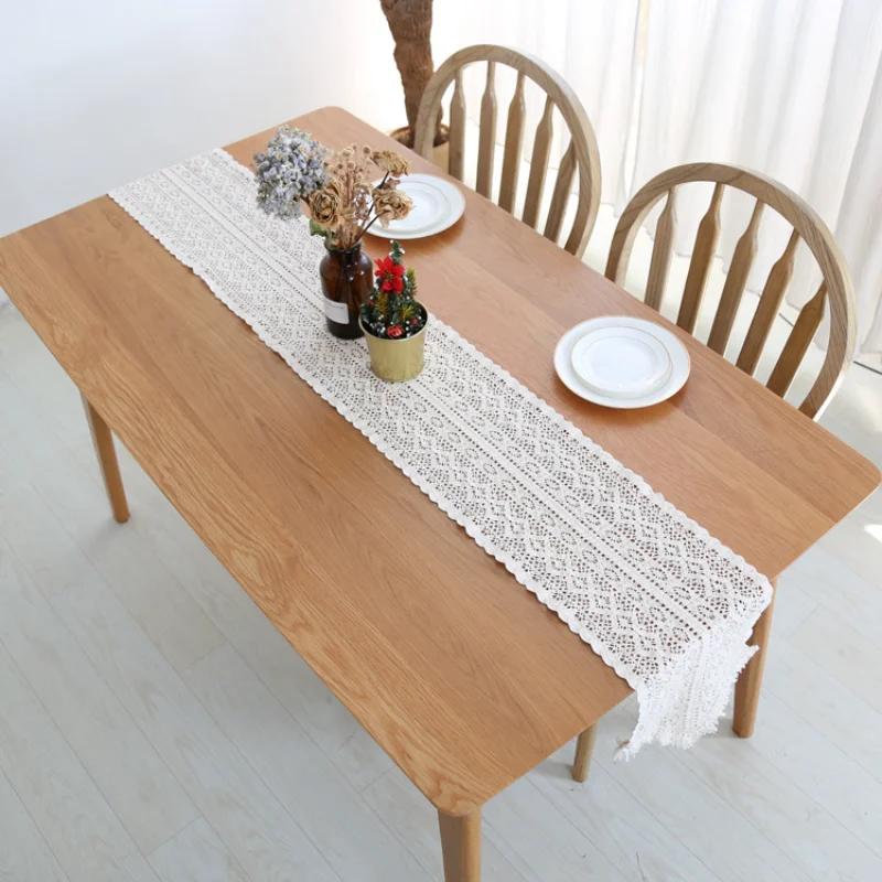 Crochet Hollow Cotton Lace Table Runner Tassel Vintage Table Runner Party Wedding Table Decor Nordic Coffee Bed Runners Cover
Crochet Hollow Cotton Lace Table Runner Tassel Vintage Table Runner Party Wedding Table Decor Nordic Coffee Bed Runners Cover
