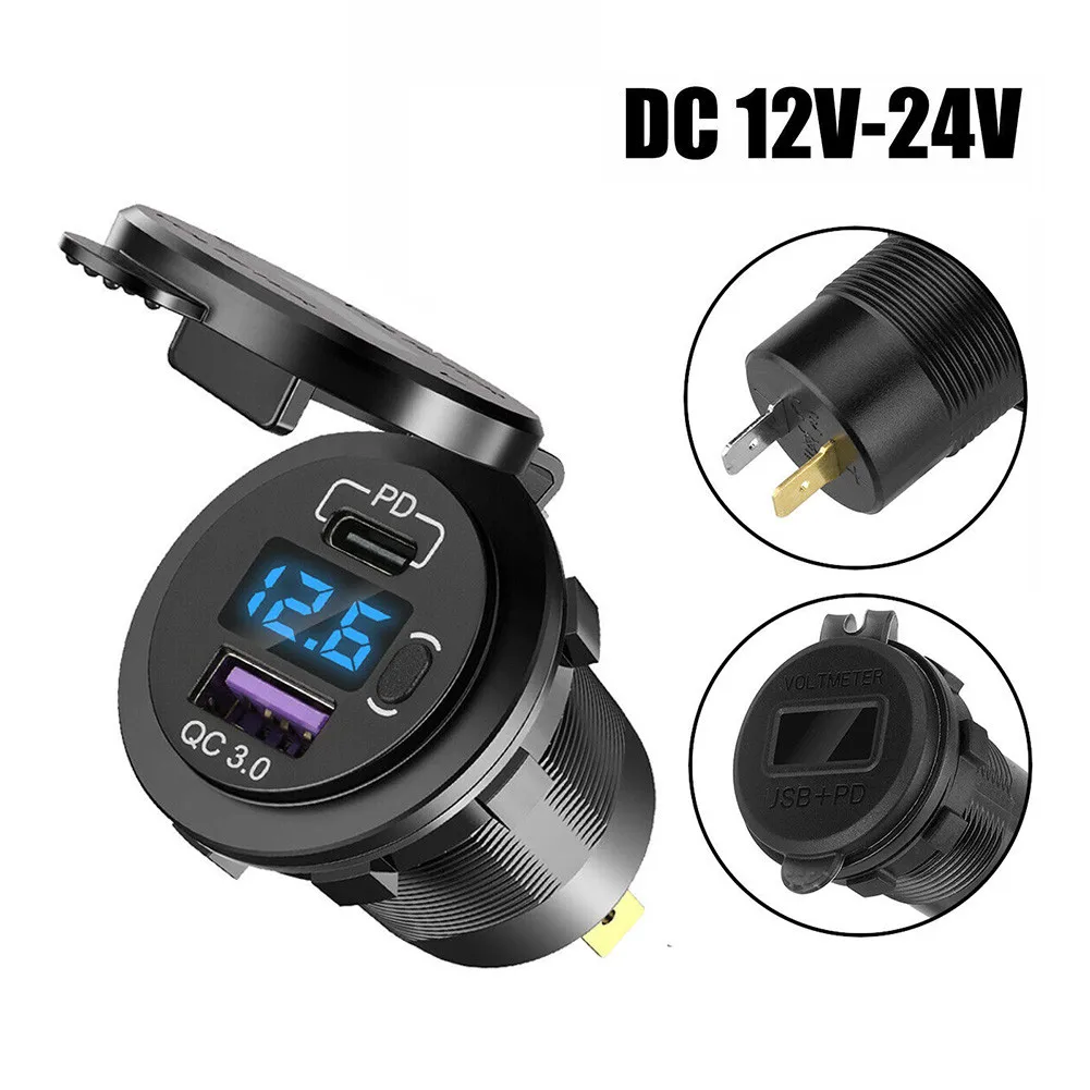 W/ LED Voltmeter Socket With Switch Car Indicator Outlet Power USB 60W Blue
W/ LED Voltmeter Socket With Switch Car Indicator Outlet Power USB 60W Blue