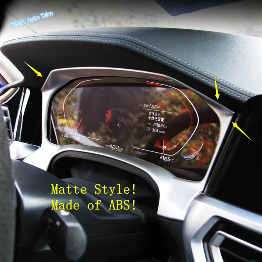 Auto Styling Dashboard Instrument Panel Screen Frame Cover Trim Fit For BMW 3 Series G20 2019 2020 2021 ABS Carbon Fiber Look
Auto Styling Dashboard Instrument Panel Screen Frame Cover Trim Fit For BMW 3 Series G20 2019 2020 2021 ABS Carbon Fiber Look