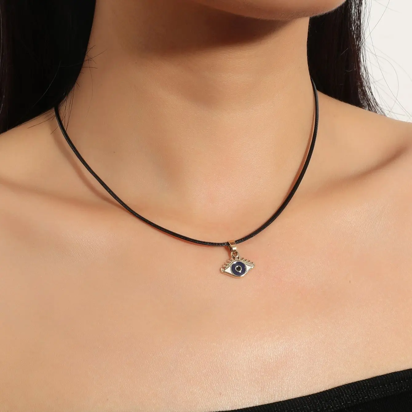 New Gothic Wind Rope Evil Eyes Necklace Ladies Necklace Necklace Party Birthday Travel Work Jewelry Jewelry Necklace 1
New Gothic Wind Rope Evil Eyes Necklace Ladies Necklace Necklace Party Birthday Travel Work Jewelry Jewelry Necklace 1