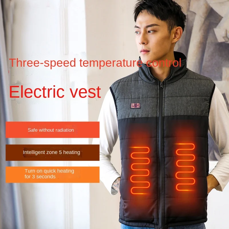 Men's electric heating vest Electric heated clothes Color contrast Dual control Heated Vest Usb heated jacket winter Coat heat
Men's electric heating vest Electric heated clothes Color contrast Dual control Heated Vest Usb heated jacket winter Coat heat