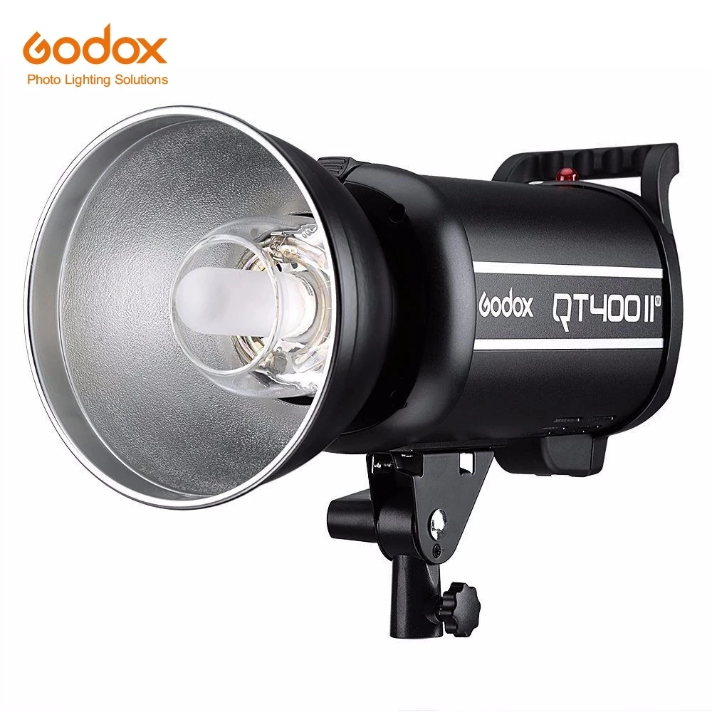 

Godox QT400II 400W GN65 1/8000s высокоскоростная студийная вспышка стробоскосветильник встроенной беспроводной системой 2,4G, время перезарядки 0,05-0,7 s