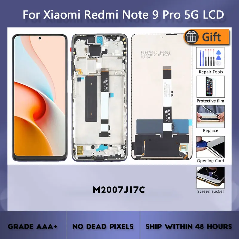 6.67' For Xiaomi Redmi Note 9 Pro 5G M2007J17C LCD Screen and Digitizer Full Assembly For Xiaomi Redmi Note 9 Pro 5G LCD
6.67' For Xiaomi Redmi Note 9 Pro 5G M2007J17C LCD Screen and Digitizer Full Assembly For Xiaomi Redmi Note 9 Pro 5G LCD