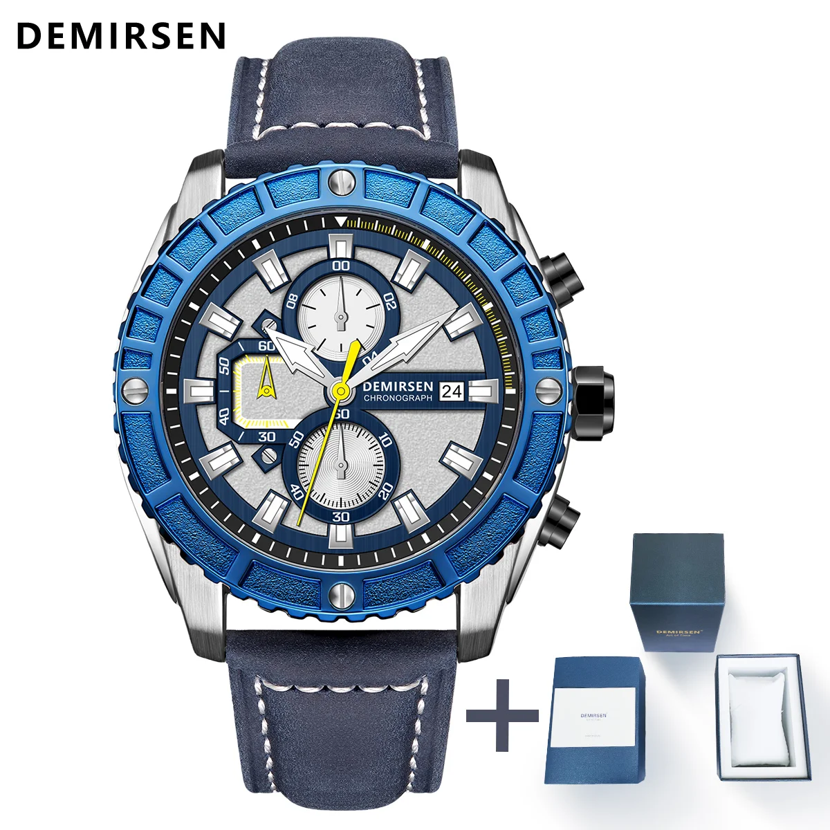 Demirsen Men Watches Top Luxury Brand Waterproof Sport Wristwatch Chronograph Quartz Military Genuine Leather Relogio Masculino
Demirsen Men Watches Top Luxury Brand Waterproof Sport Wristwatch Chronograph Quartz Military Genuine Leather Relogio Masculino