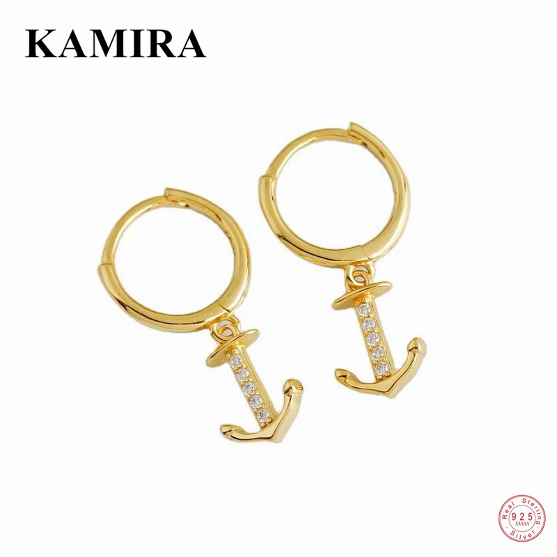 KAMIRA 925 Sterling Silver Retro Geometric Navy Ship Pave Shiny Zircon Pendant Stud Earrings for Women Party Luxury Jewelry Gift
KAMIRA 925 Sterling Silver Retro Geometric Navy Ship Pave Shiny Zircon Pendant Stud Earrings for Women Party Luxury Jewelry Gift