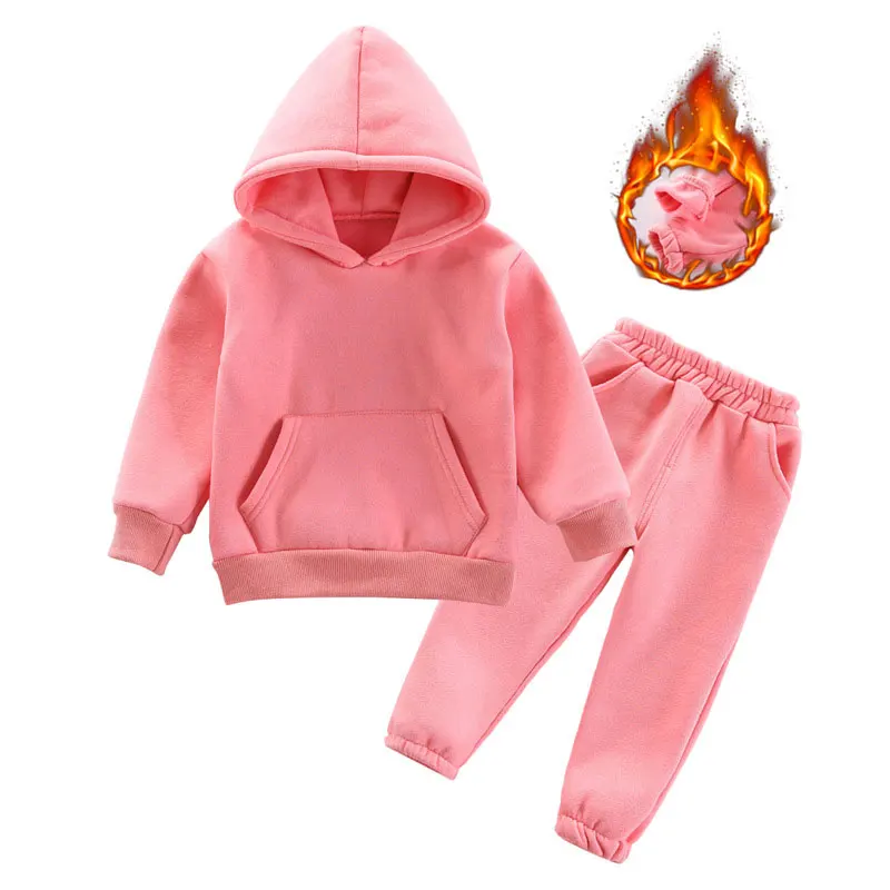 Fashion Solid Color Kids Clothes Girls Outfits Winter Warm Baby Girls Clothing Set Long Sleeve Hoodie Tops+pants Kids Clothes 
Fashion Solid Color Kids Clothes Girls Outfits Winter Warm Baby Girls Clothing Set Long Sleeve Hoodie Tops+pants Kids Clothes
