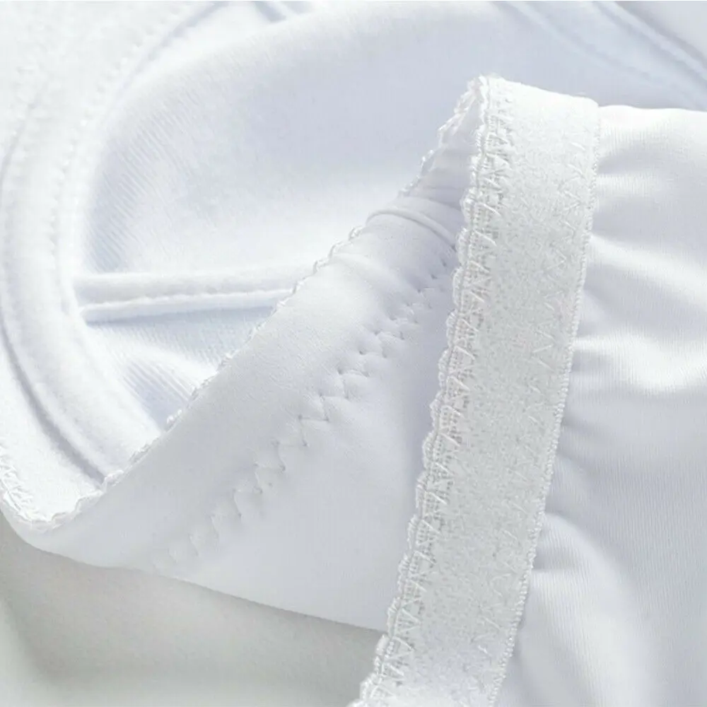 YBCG 5 Colors White Women Bra Plus Size Adjusted-straps Big Thin Cup Underwear Bow Unlined Lingerie For 28-48 E | Женская одежда