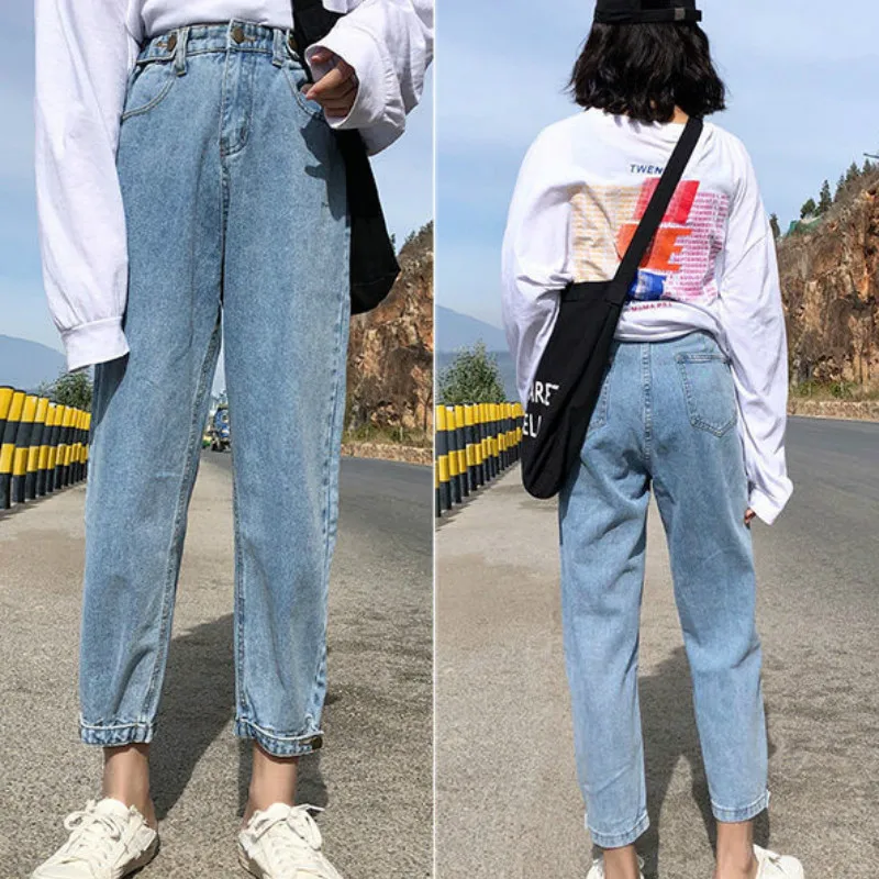 Jeans Women Korean Style Stretchy Dennim Fashion Chic All-Match Washed Womens Street Style Trousers Harajuku Casual High Waist
Jeans Women Korean Style Stretchy Dennim Fashion Chic All-Match Washed Womens Street Style Trousers Harajuku Casual High Waist