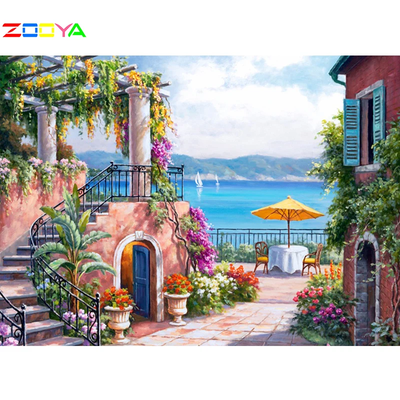 Diy Diamond Painting Full Square Drill Beach House Diamond Embroidery Full Set Scenic Home Decoration Rhinestones Pictures JM131
Diy Diamond Painting Full Square Drill Beach House Diamond Embroidery Full Set Scenic Home Decoration Rhinestones Pictures JM131