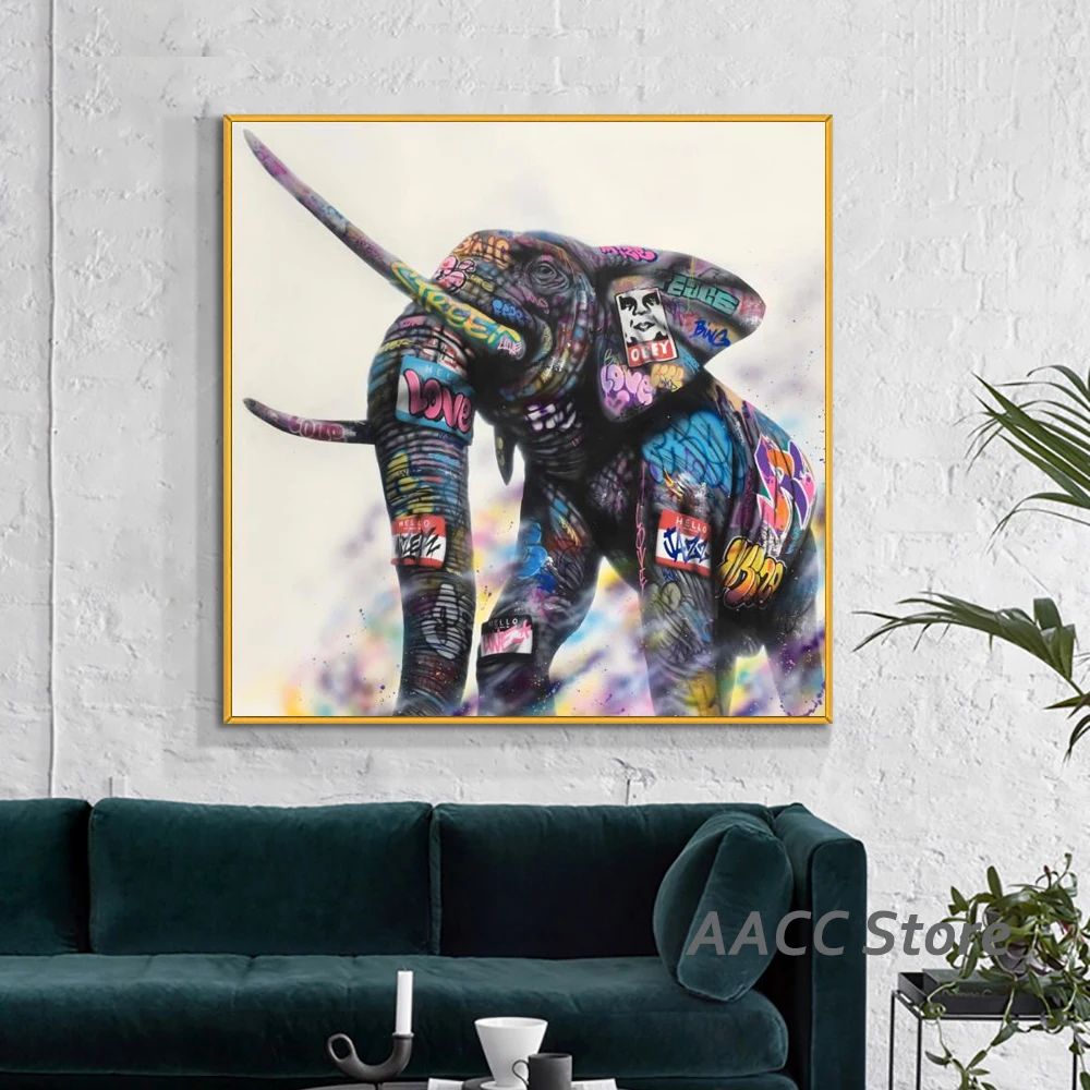 Abstract Street Graffiti Art Canvas Painting Elephant Art Wall Posters and Prints Artwork Picture for Room Cuadros Home Decor
Abstract Street Graffiti Art Canvas Painting Elephant Art Wall Posters and Prints Artwork Picture for Room Cuadros Home Decor