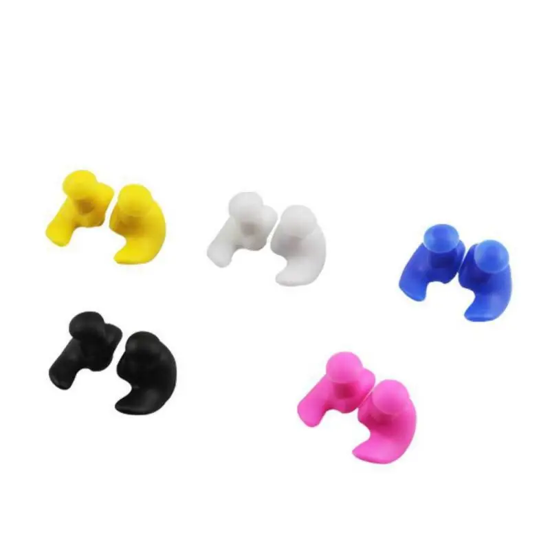 Spiral Swimming Earplugs Waterproof Silicone Nose clip Ear Plugs Swimming Swim Earplugs For Swimming Showering Adult Size New
