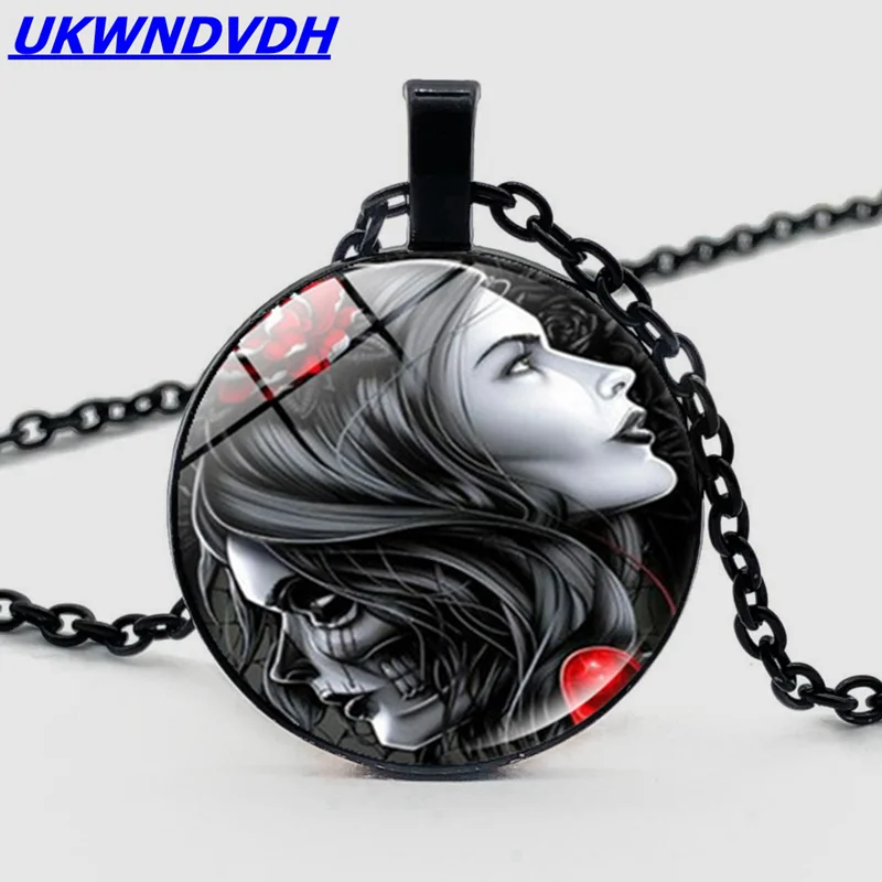 Creative Sugar Skull Girl Pendant Necklace Personality Sugar Skull Jewelry Fashion Crystal Bulge Pendant Necklace
Creative Sugar Skull Girl Pendant Necklace Personality Sugar Skull Jewelry Fashion Crystal Bulge Pendant Necklace