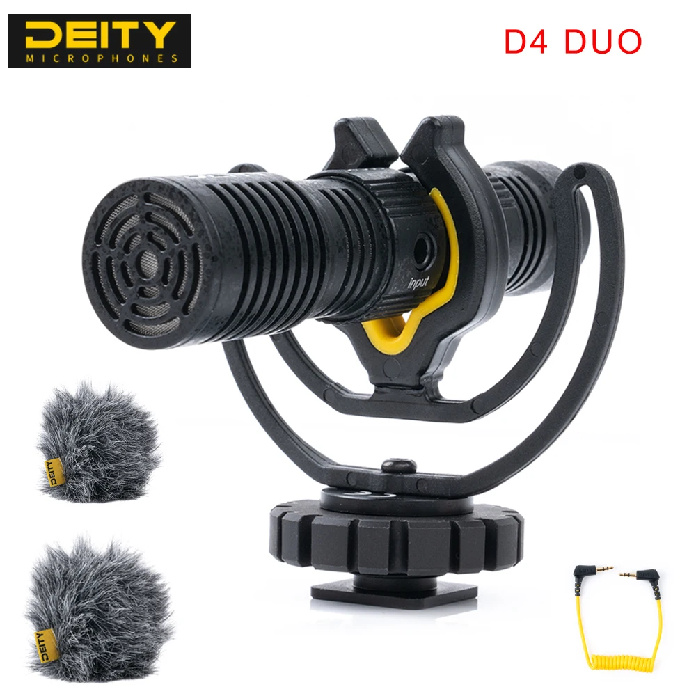 Deity V-Mic D4 Duo Patented Dual Capsule Microphone микрофон Dual Cardioid Aluminum TRS 3.5MM for sony Vlog Video Studio DSLR
Deity V-Mic D4 Duo Patented Dual Capsule Microphone микрофон Dual Cardioid Aluminum TRS 3.5MM for sony Vlog Video Studio DSLR