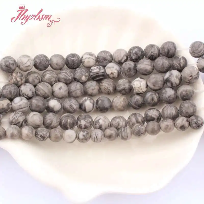 Natural Map Stone Genuine 6/8mm Round Loose Spacer Stone Beads For DIY Necklace Bracelats Jewelry Making Strand 15"
Natural Map Stone Genuine 6/8mm Round Loose Spacer Stone Beads For DIY Necklace Bracelats Jewelry Making Strand 15"