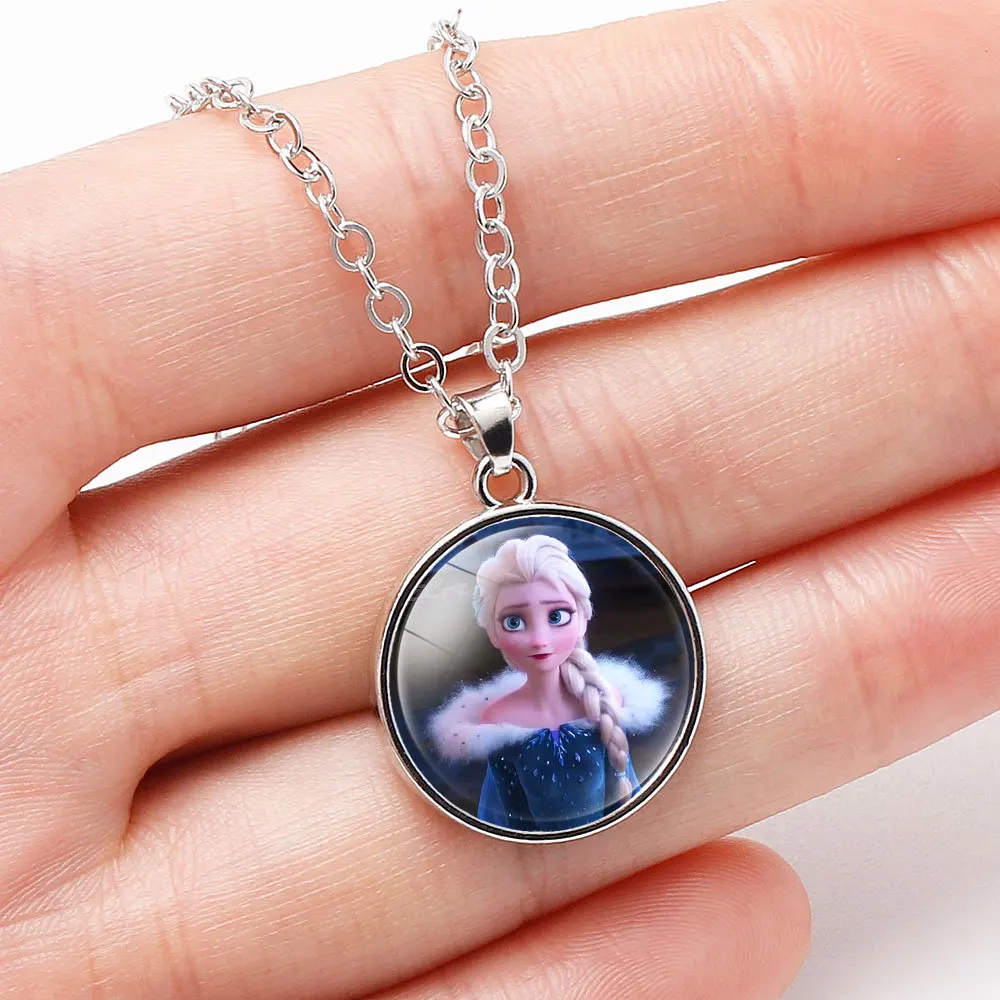 New Disney Frozen Gemstone Necklace Princess Series Children's Cartoon Anime Figure Elsa Anna Pendant Necklace Girls Gifts
New Disney Frozen Gemstone Necklace Princess Series Children's Cartoon Anime Figure Elsa Anna Pendant Necklace Girls Gifts