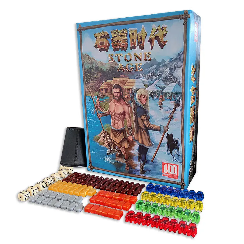 Stone Age Board Game 10th Anniversary Edition Chinese Winter and Summer Double Map Party Toys
Stone Age Board Game 10th Anniversary Edition Chinese Winter and Summer Double Map Party Toys