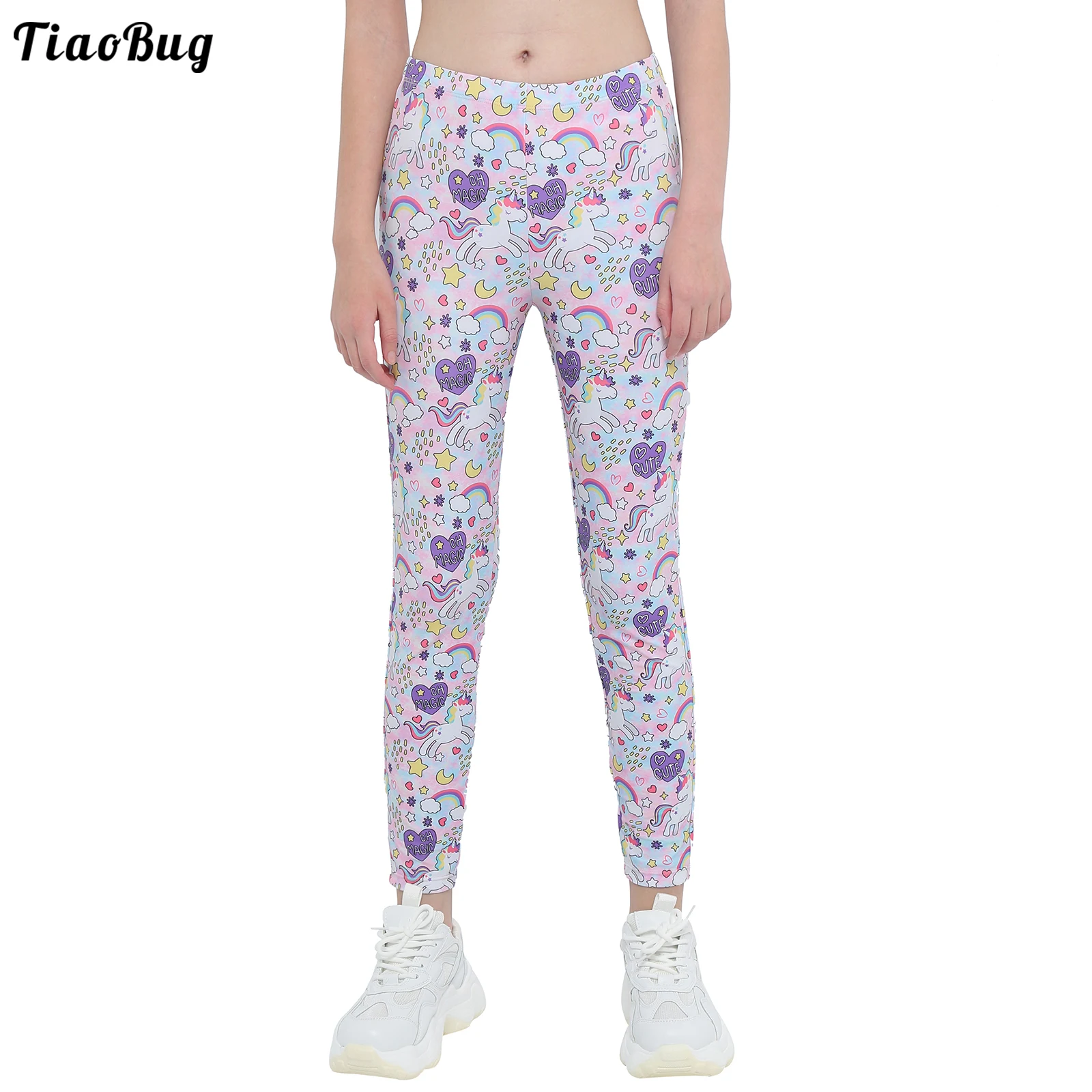 TiaoBug Kids Girls Summer Tight Leggings Low Waist Patterns Printed Elastic Waistband Stretchy Dance Yoga Sport Pants Trousers
TiaoBug Kids Girls Summer Tight Leggings Low Waist Patterns Printed Elastic Waistband Stretchy Dance Yoga Sport Pants Trousers