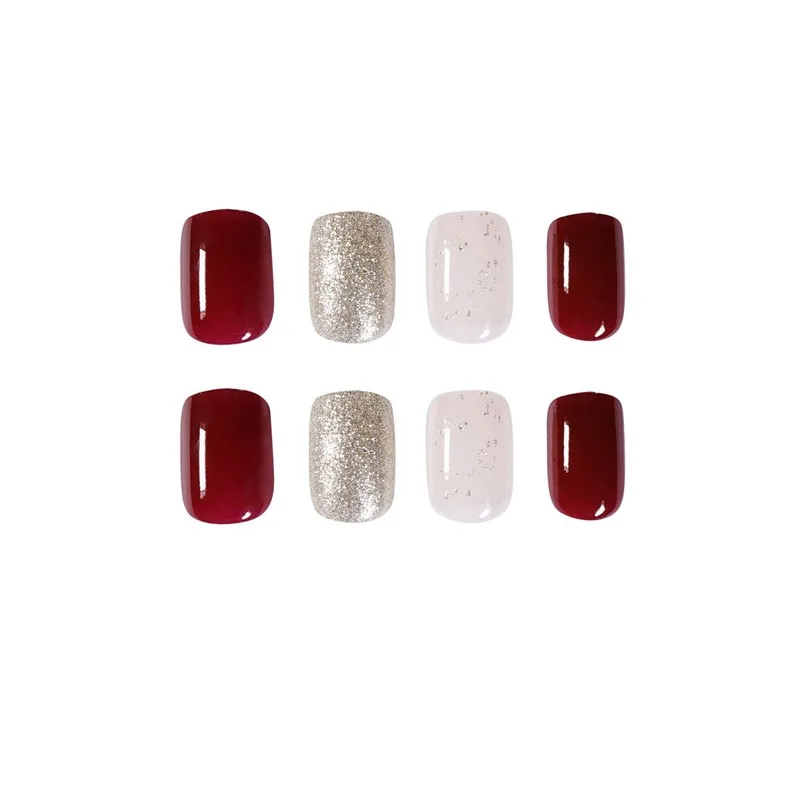 Car lizi wine red flash powder wearing nail patch nail patch manicure patch fake nail waterproof removable nail piece INS
Car lizi wine red flash powder wearing nail patch nail patch manicure patch fake nail waterproof removable nail piece INS