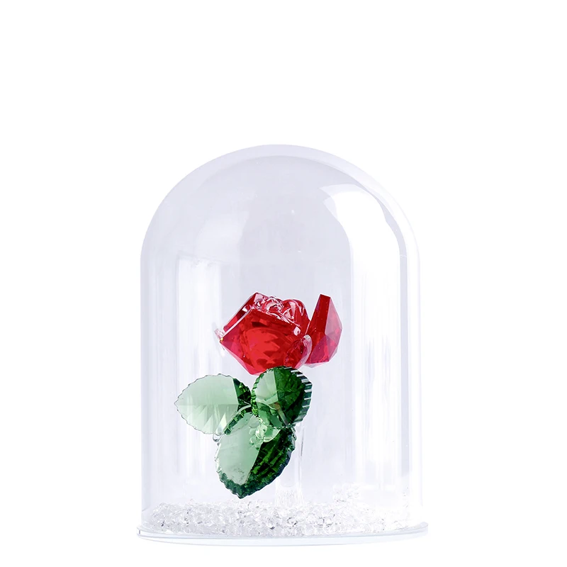 Exquisite Valentine's Day Gift 5 Color Crystal Rose Flower In Glass Dome Crystal Stone Crafts Home Decoration Wedding Favors
Exquisite Valentine's Day Gift 5 Color Crystal Rose Flower In Glass Dome Crystal Stone Crafts Home Decoration Wedding Favors
