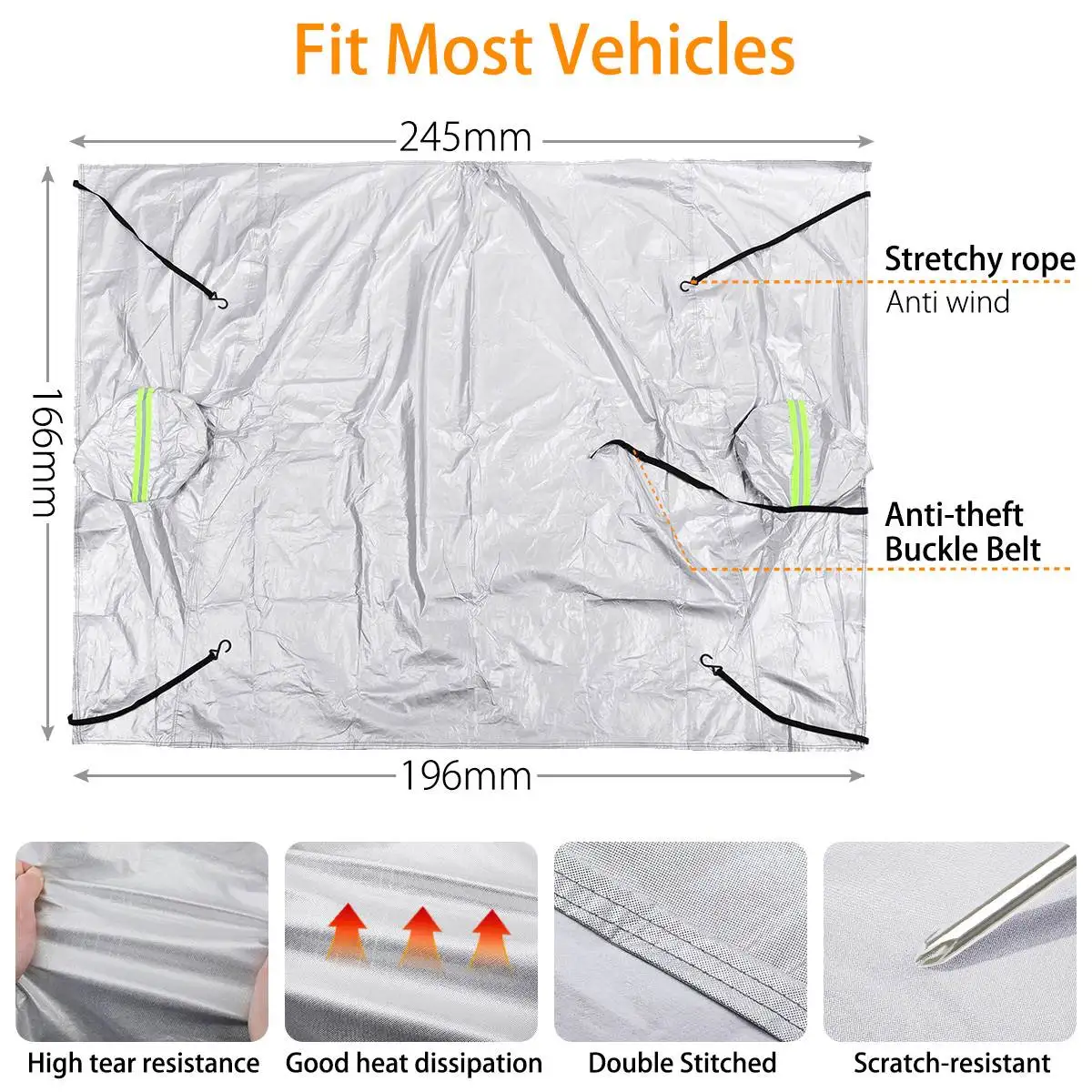 Universal Car Cover Front Window Snow Cover SUV Truck Windshield Waterproof Sunshade Anti Ice Frost Winter Auto Exterior Cover
Universal Car Cover Front Window Snow Cover SUV Truck Windshield Waterproof Sunshade Anti Ice Frost Winter Auto Exterior Cover
