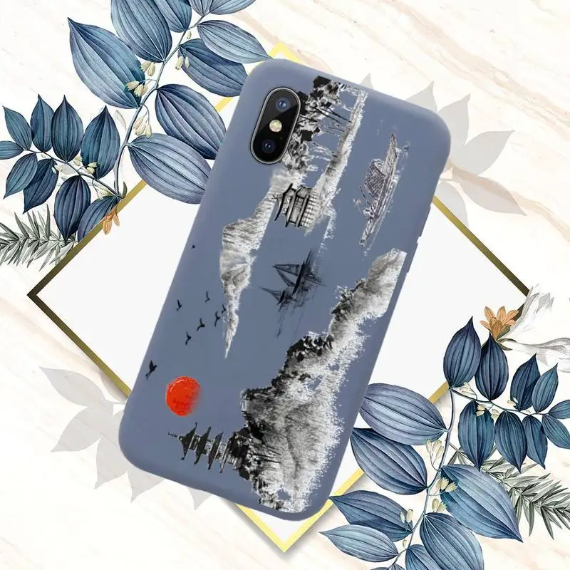 Chinese landscape painting art Phone Case Blue Candy Color for iPhone 11 12 mini pro XS MAX 8 7 6 6S Plus X SE 2020 XR
Chinese landscape painting art Phone Case Blue Candy Color for iPhone 11 12 mini pro XS MAX 8 7 6 6S Plus X SE 2020 XR