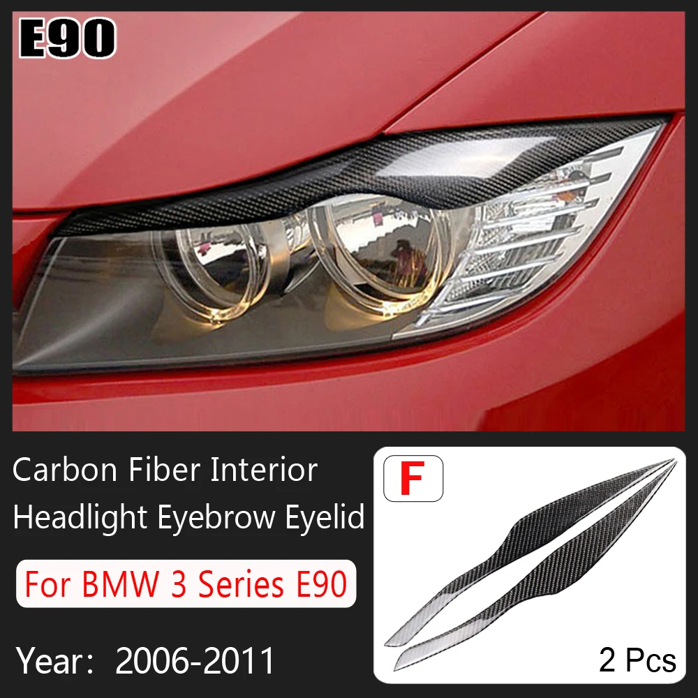 Car Styling True Carbon Fiber Headlight Eyebrow Eyelid Cover For BMW 3 Series E90 E92 2006 2007 2008 2009 2010 2011 Accessories
Car Styling True Carbon Fiber Headlight Eyebrow Eyelid Cover For BMW 3 Series E90 E92 2006 2007 2008 2009 2010 2011 Accessories