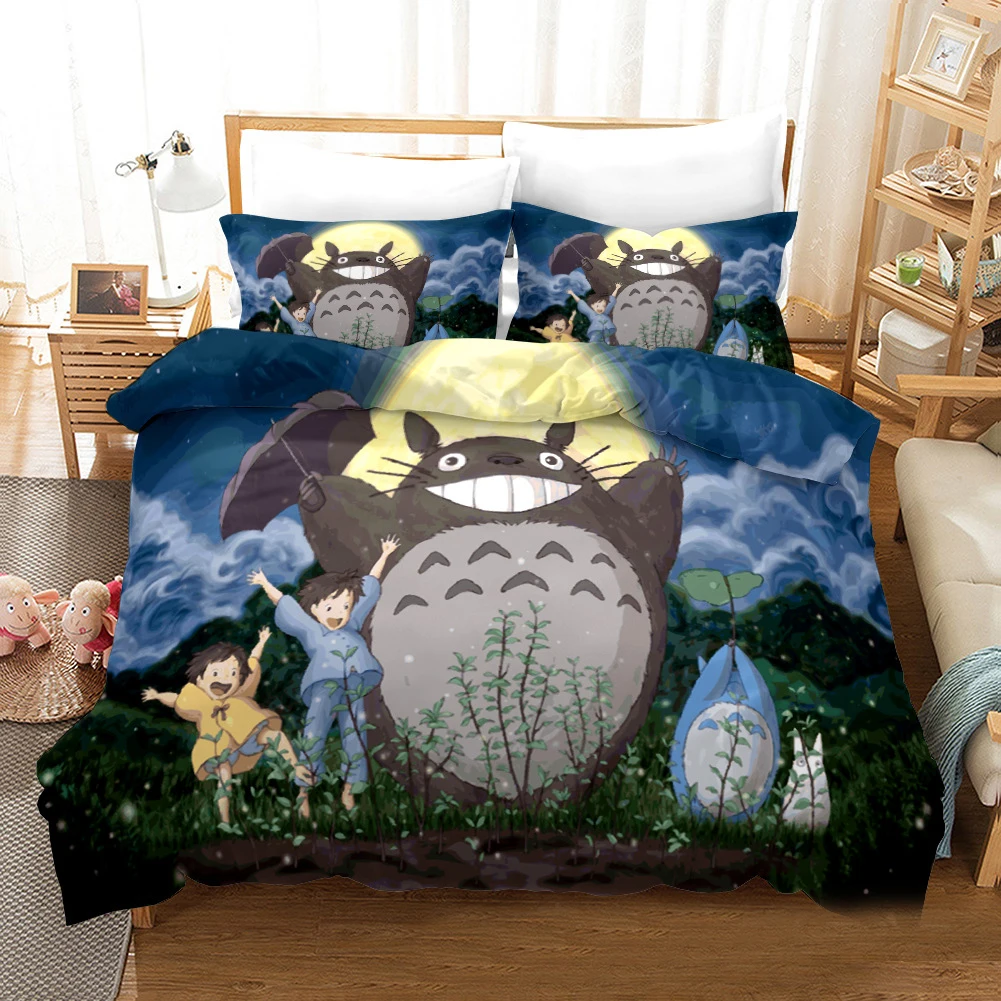 Комплект постельного белья Hayao Miyazaki из серии фильмов Тоторо, комплект пододеяльников с 3D рисунком аниме, комплект постельных принадлежност...
Комплект постельного белья Hayao Miyazaki из серии фильмов Тоторо, комплект пододеяльников с 3D рисунком аниме, комплект постельных принадлежност...