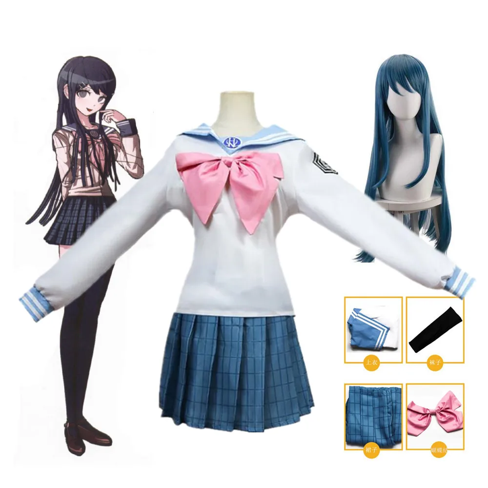 Anime Danganronpa Maizono Sayaka Cosplay Costume School Girl Uniform Halloween Party Clothes
Anime Danganronpa Maizono Sayaka Cosplay Costume School Girl Uniform Halloween Party Clothes