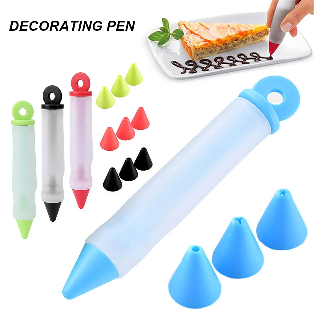 Silicone Food Writing Pen Chocolate Decorating tools Cake Mold Cream cup, cookie Icing Piping Pastry Nozzles kitchen accessories
Silicone Food Writing Pen Chocolate Decorating tools Cake Mold Cream cup, cookie Icing Piping Pastry Nozzles kitchen accessories