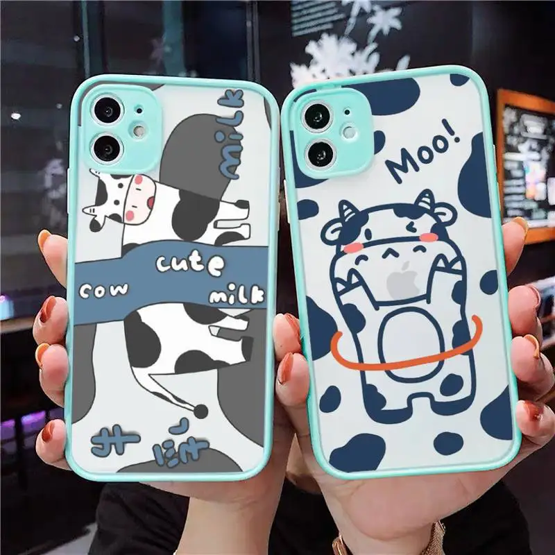 Cute Cartoons Cows Phone Case Matte Transparent for iPhone 7 8 11 12 s mini pro X XS XR MAX Plus Clear mobile bag coque shell
Cute Cartoons Cows Phone Case Matte Transparent for iPhone 7 8 11 12 s mini pro X XS XR MAX Plus Clear mobile bag coque shell