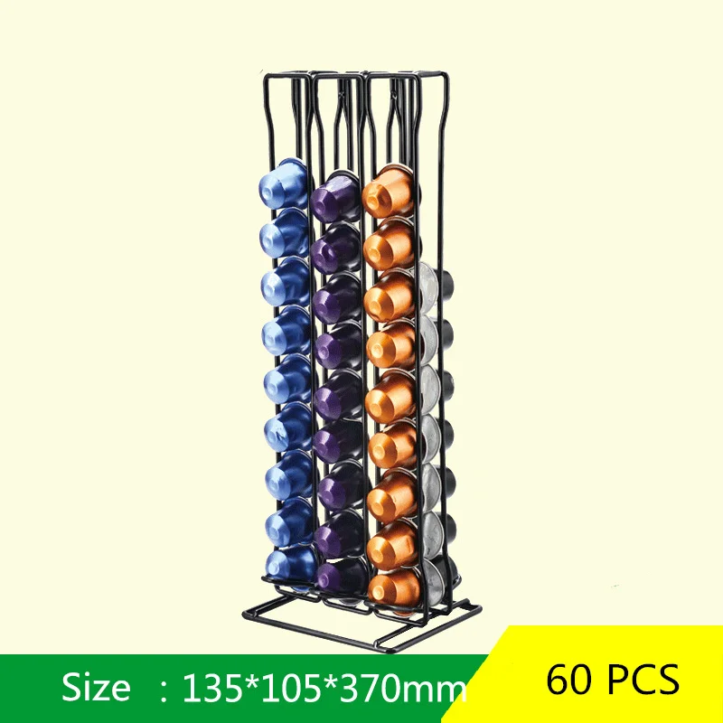 Coffee Capsule Holder Tower Stand For 60 Coffee Nespresso Capsules Storage soporte capsulas nespresso Coffee Pod Holder
Coffee Capsule Holder Tower Stand For 60 Coffee Nespresso Capsules Storage soporte capsulas nespresso Coffee Pod Holder