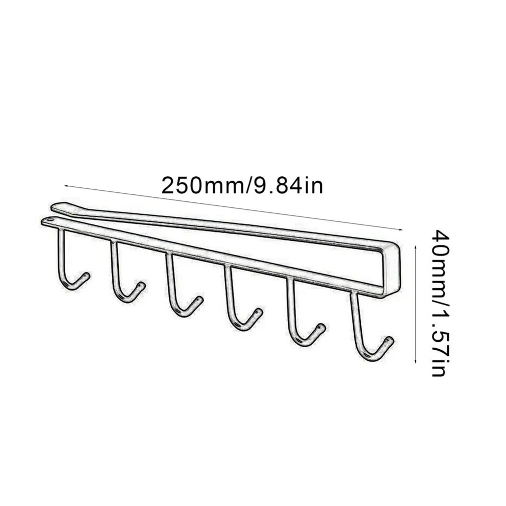 Storage Rack Multifunctional 6-row Hooks For Kitchen Seamless Wrought Iron Metal Kitchen Cabinet Hooks
Storage Rack Multifunctional 6-row Hooks For Kitchen Seamless Wrought Iron Metal Kitchen Cabinet Hooks