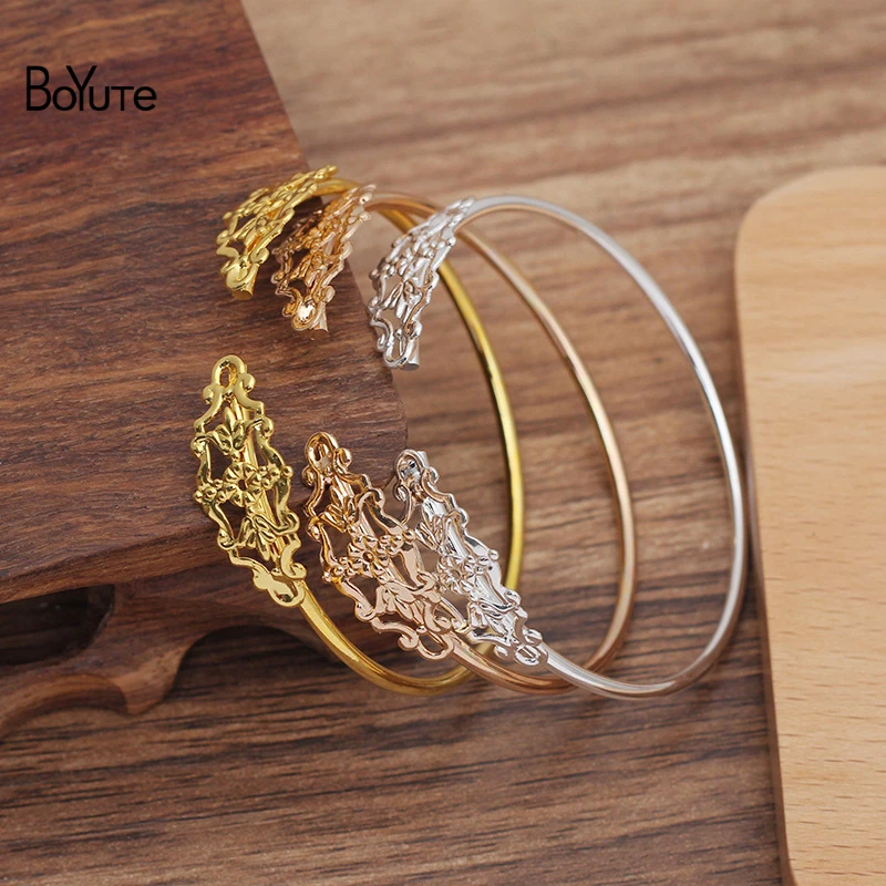 BoYuTe (10 Pieces/Lot) 56*2MM Metal Brass Bracelet Welding 12*27MM Filigree Base Diy Jewelry Making Accessories Wholesale
BoYuTe (10 Pieces/Lot) 56*2MM Metal Brass Bracelet Welding 12*27MM Filigree Base Diy Jewelry Making Accessories Wholesale