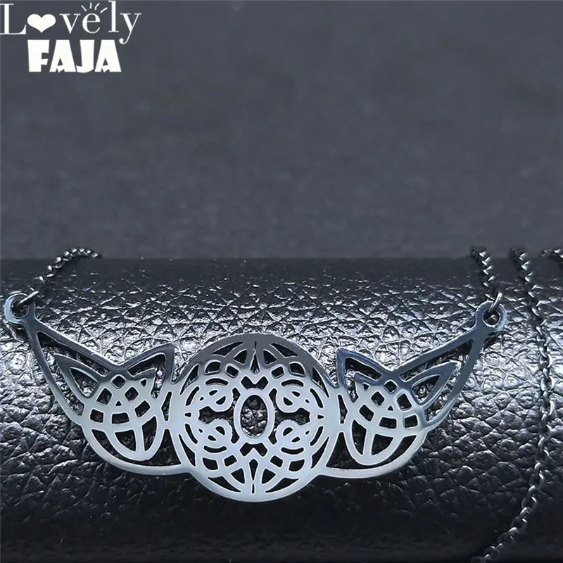 2023 Cartel Knot Stainless Steel Chain Necklace for Women Black Color Pendant Necklace Jewelry joyeria acero inoxidable N4226S03
2023 Cartel Knot Stainless Steel Chain Necklace for Women Black Color Pendant Necklace Jewelry joyeria acero inoxidable N4226S03