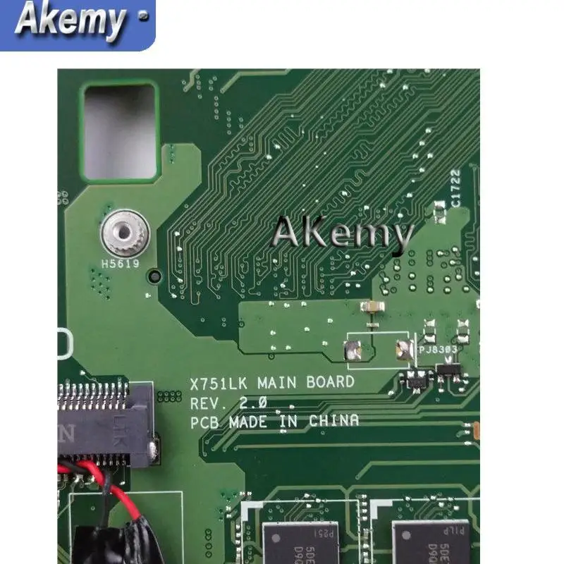 Akemy X751LK Motherboard i7-4510 GTX850M/2GB For Asus X751L X751LK X751LX Laptop motherboard X751LK Mainboard X751LK Motherboard
Akemy X751LK Motherboard i7-4510 GTX850M/2GB For Asus X751L X751LK X751LX Laptop motherboard X751LK Mainboard X751LK Motherboard