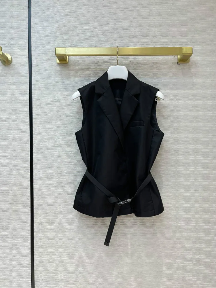Jacket Black Luxury Brand Women Office Lady Versatile Sashes Polyester Slim 2021 New Spring Lapel Sleeveless Suit Vest Coat
Jacket Black Luxury Brand Women Office Lady Versatile Sashes Polyester Slim 2021 New Spring Lapel Sleeveless Suit Vest Coat