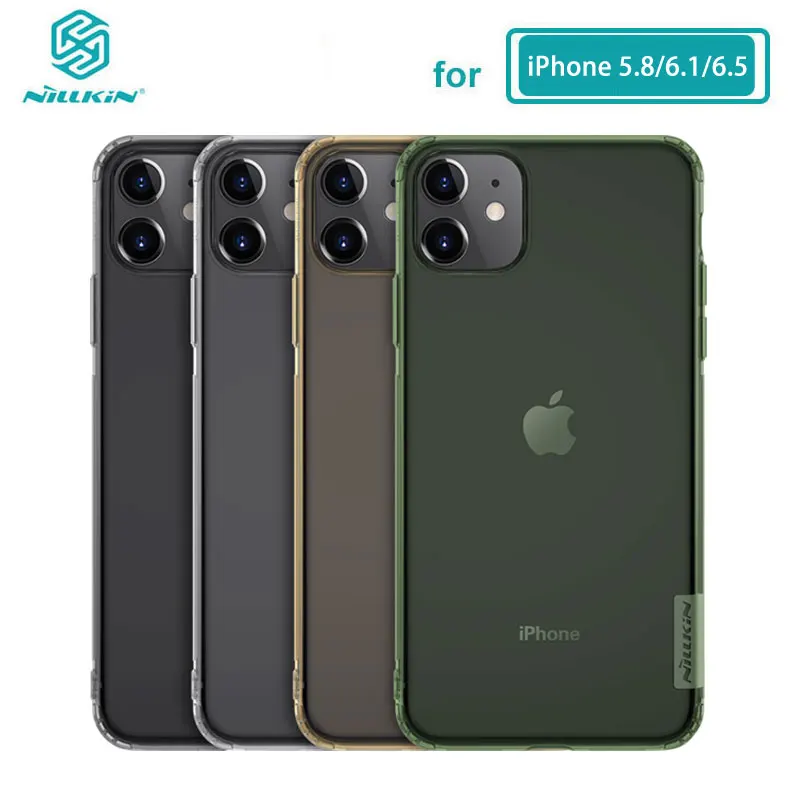 Soft Case for iPhone 11 Pro Max 5.8/6.1/6.5 Nillkin Nature Clear Soft Silicon TPU Cover For iPhone 11 Case Casing
Soft Case for iPhone 11 Pro Max 5.8/6.1/6.5 Nillkin Nature Clear Soft Silicon TPU Cover For iPhone 11 Case Casing
