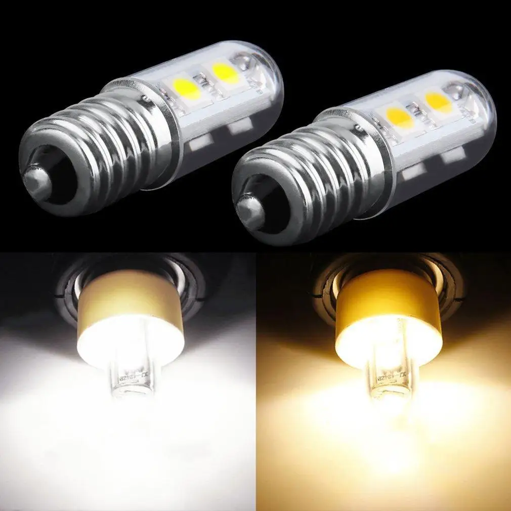 AC 220V E14 1W 7 светодиодный 5050 SMD Чистый/теплый белый холодильник светильник