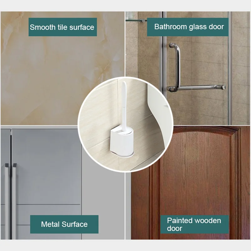 Home Set Bathroom Silicone Cleaning Brush Long Straight Handle Wall Mounted With Base AUG889
Home Set Bathroom Silicone Cleaning Brush Long Straight Handle Wall Mounted With Base AUG889