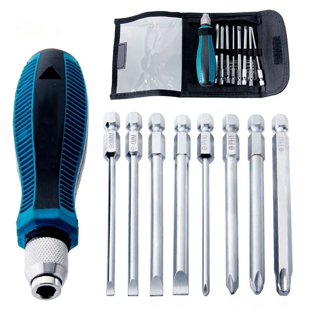 9pcs Precision Screwdriver Set Repair Hand Tools Magnetic Cross Slotted Multi-function Screwdriver Drill Bit Screw Driver Bits
9pcs Precision Screwdriver Set Repair Hand Tools Magnetic Cross Slotted Multi-function Screwdriver Drill Bit Screw Driver Bits