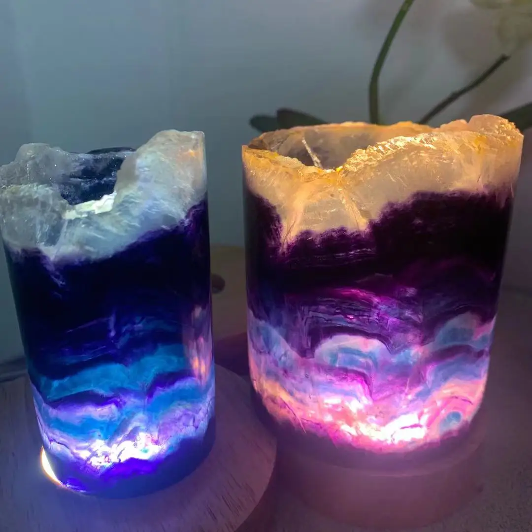 Natural Rainbow Fluorite Light Lamp Reiki healing crystal natural stone home decoration
Natural Rainbow Fluorite Light Lamp Reiki healing crystal natural stone home decoration